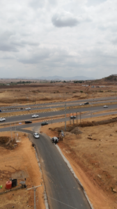 Road entance to Kyami by Salbas Fuelling Station